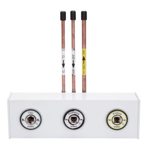 Tablice i punkty poboru gazów medycznych (kasetony) AwaMed - Medizintechnik nadtynkowe