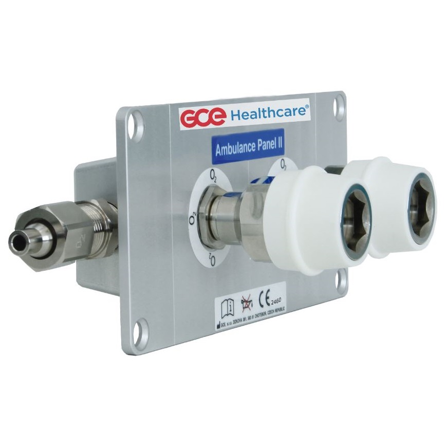 Tablice i punkty poboru gazów medycznych (kasetony) GCE Panele ambulansowe