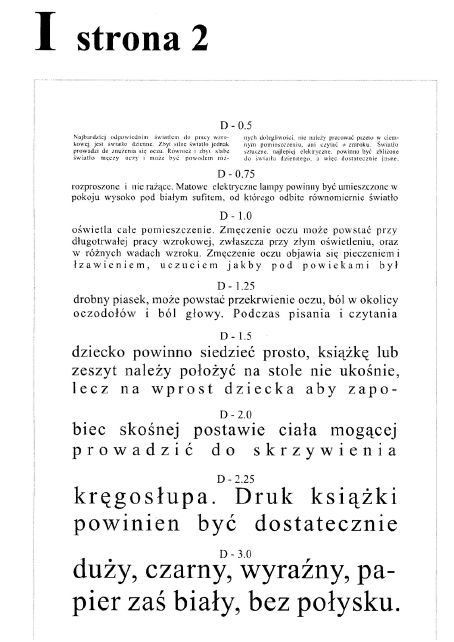 Tablice okulistyczne do badania ostrości wzroku Sprzęt optyczny i medyczny Tablice do bliży I