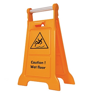 Tablice ostrzegawcze śliska podłoga Splast TABL-0002 angielska