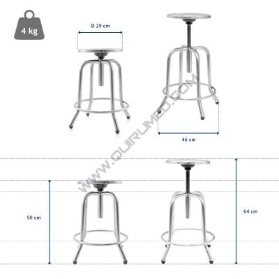 Taborety medyczne i laboratoryjne Hebei Pukang Medical Instruments 612-F36