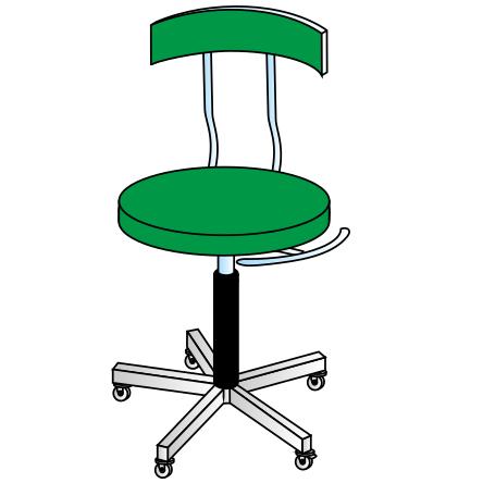Taborety medyczne i laboratoryjne KLAROMED KL208 404