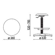 Taborety medyczne i laboratoryjne NOWY STYL GOLIAT