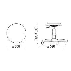 Taborety medyczne i laboratoryjne NOWY STYL GOLIAT
