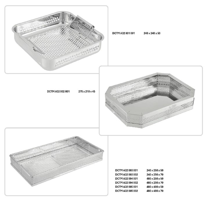 Tace sterylizacyjne do kontenerów DCTM A32 / A33