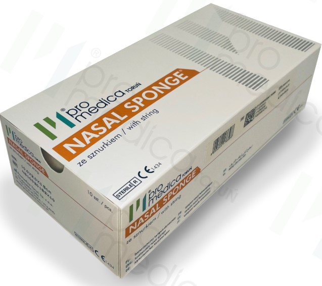 Tampony opatrunkowe (opatrunki donosowe) Promedica Toruń NASAL SPONGE