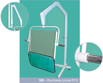 Tarcze ochronne RTG Beta Antix SR - Ruchoma szyba RTG