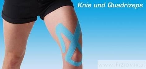 Taśmy kinezjologiczne (Tapy,Tejpy) NITTO DENKO K-Active Tape PreCut Kolano, Rzepka