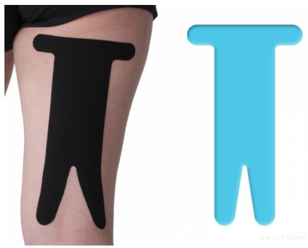 Taśmy kinezjologiczne (Tapy,Tejpy) NITTO DENKO K-Active Tape PreCut Mięsień Kulszowo-Goleniowy