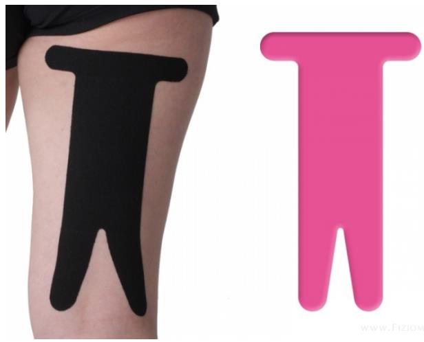 Taśmy kinezjologiczne (Tapy,Tejpy) NITTO DENKO K-Active Tape PreCut Mięsień Kulszowo-Goleniowy