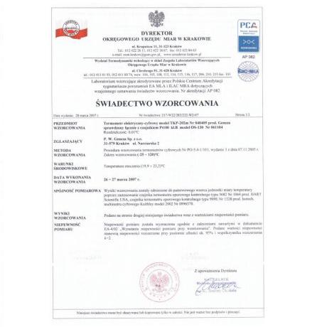 Termometry elektroniczne laboratoryjne Geneza TC-201 Lm Doublo