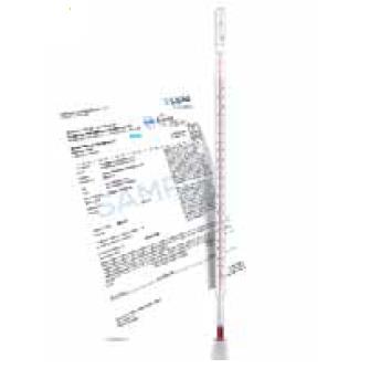 Termometry szklane laboratoryjne Ludwig Schneider Precyzyjne kalibrowane forma zamknięta