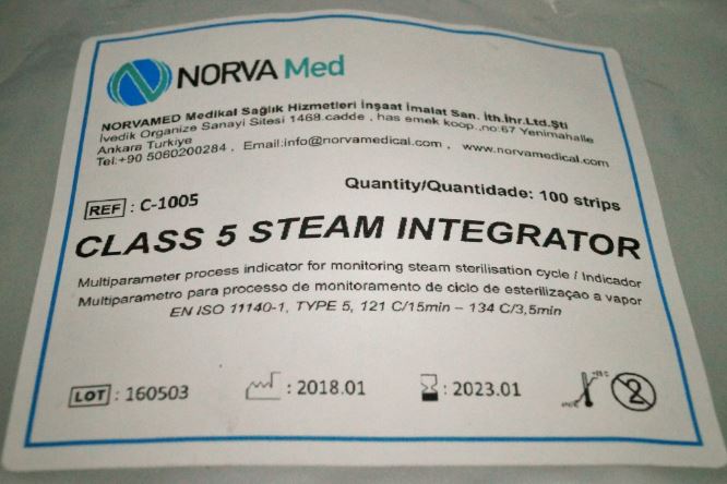 Testy chemiczne do sterylizacji parowej Norva Med Test chemiczny zintegrowany KLASA V