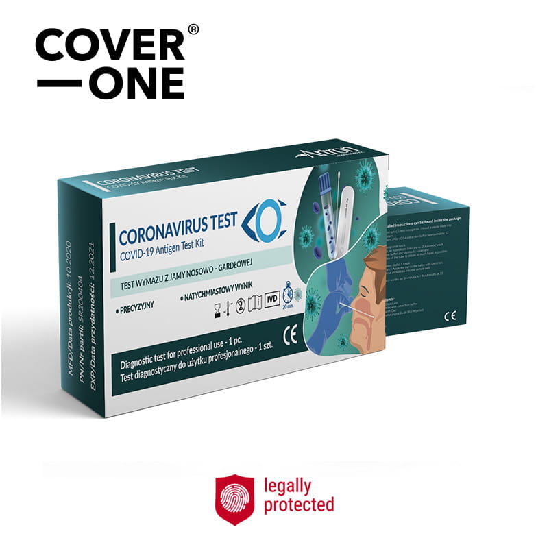 Testy do wykrywania obecności koronawirusa SARS-CoV-2 (COVID-19) Artron Test antygenowy COVID-19