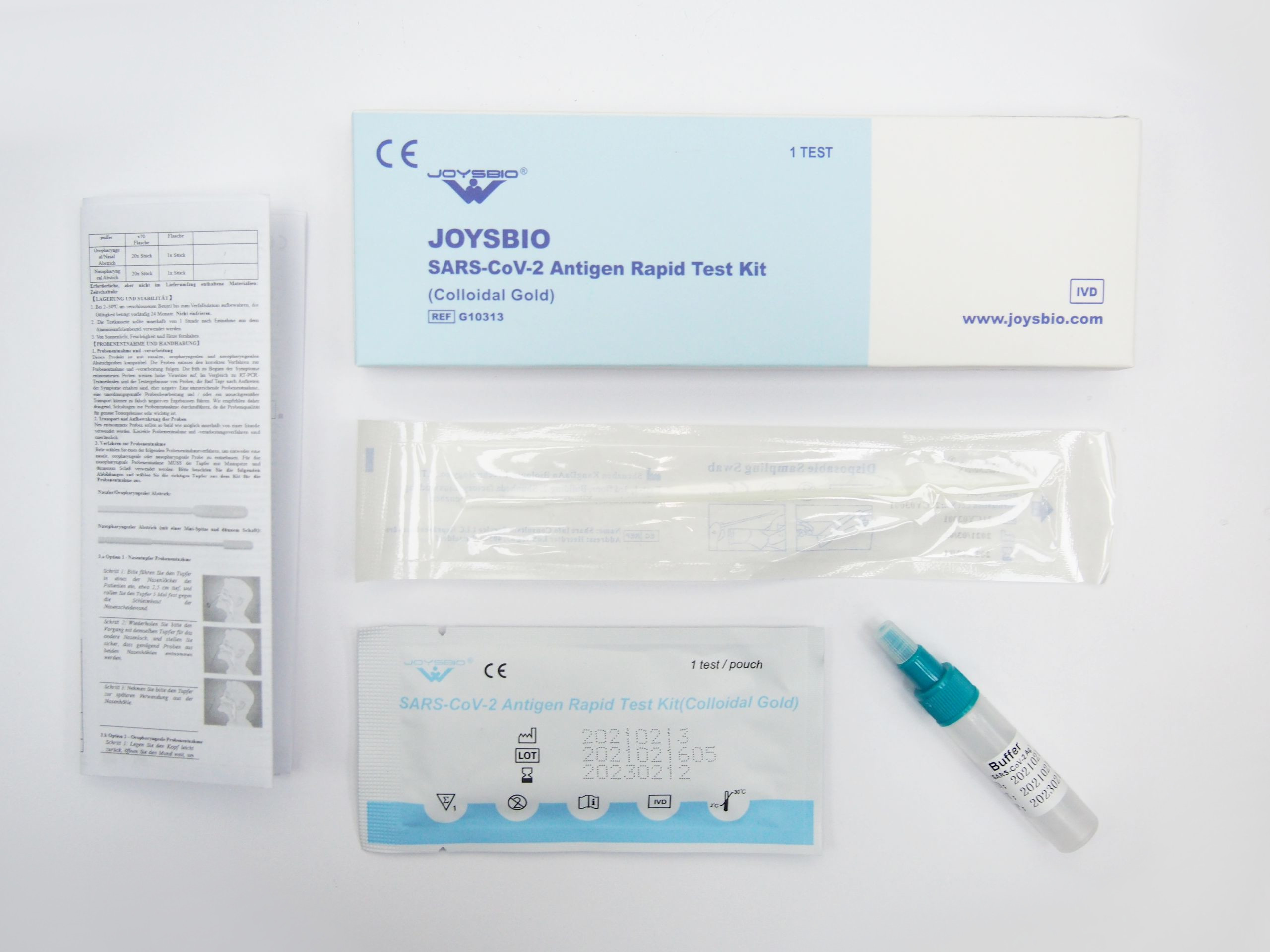 Testy do wykrywania obecności koronawirusa SARS-CoV-2 (COVID-19) JOYSBIO  SARS-CoV-2 Antigen Rapid Test Kit