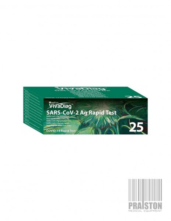 Testy do wykrywania obecności koronawirusa SARS-CoV-2 (COVID-19) VivaDiag Antygenowy PRO (25 szt)