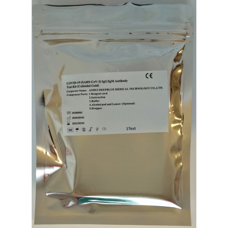 Testy do wykrywania przeciwciał koronawirusa SARS-CoV-2 COVID-19 Deepblue COVID-19, SARS-CoV-2, IgG / IgM