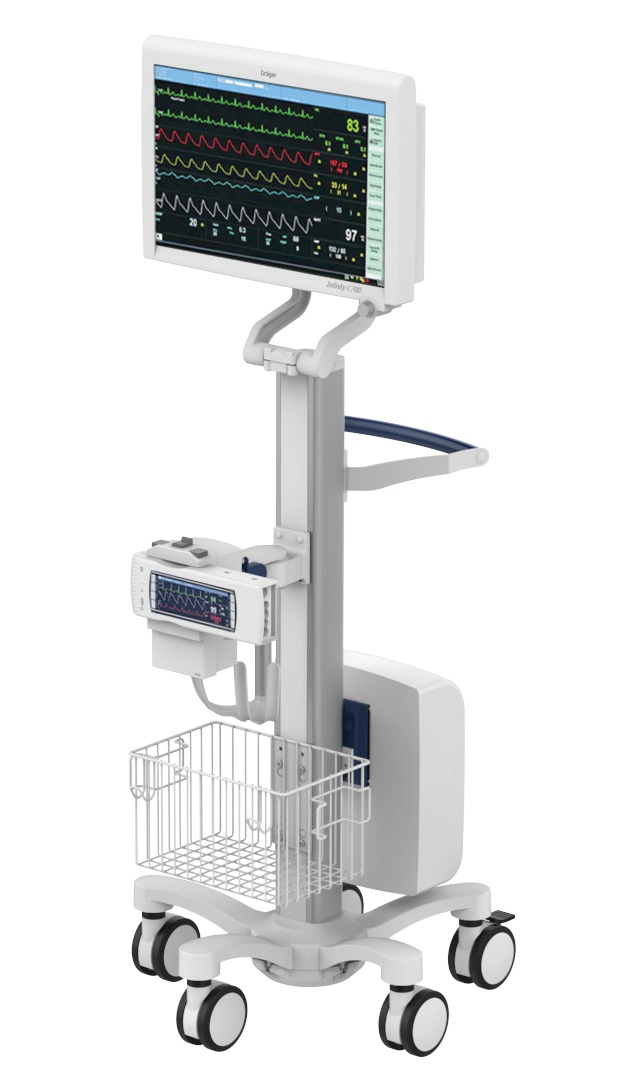 Uchwyty i statywy do kardiomonitorów oraz monitorów medycznych CIMmed CIM-med x9 - Mocowania kardiomonitorów Dräger