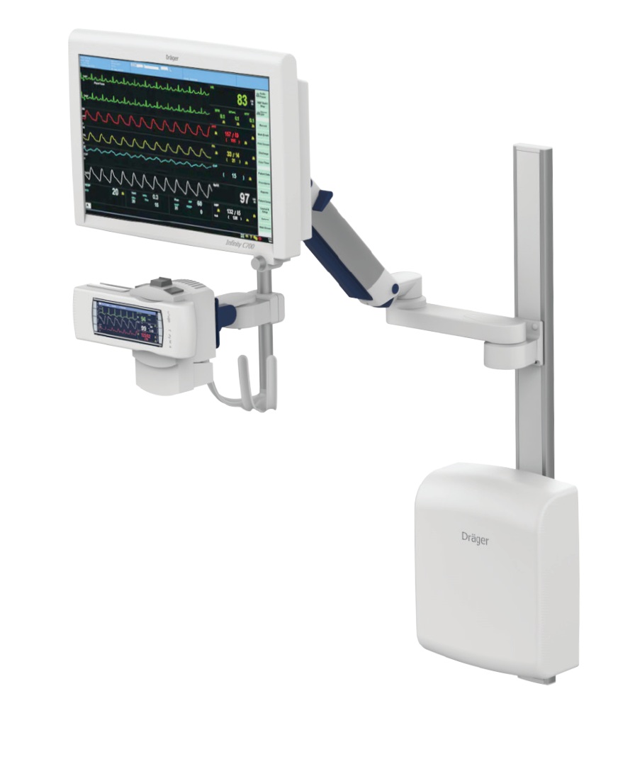 Uchwyty i statywy do kardiomonitorów oraz monitorów medycznych CIMmed CIM-med x9 - Mocowania kardiomonitorów Dräger