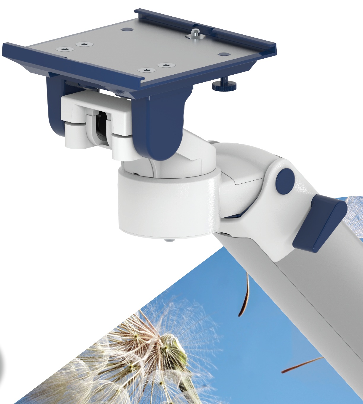 Uchwyty i statywy do kardiomonitorów oraz monitorów medycznych CIMmed Płytka 5" - uniwersalne mocowanie kardiomonitorów i innych urząd