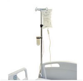 Uchwyty i wieszaki do łóżek medycznych LINET Wieszak na kroplówki