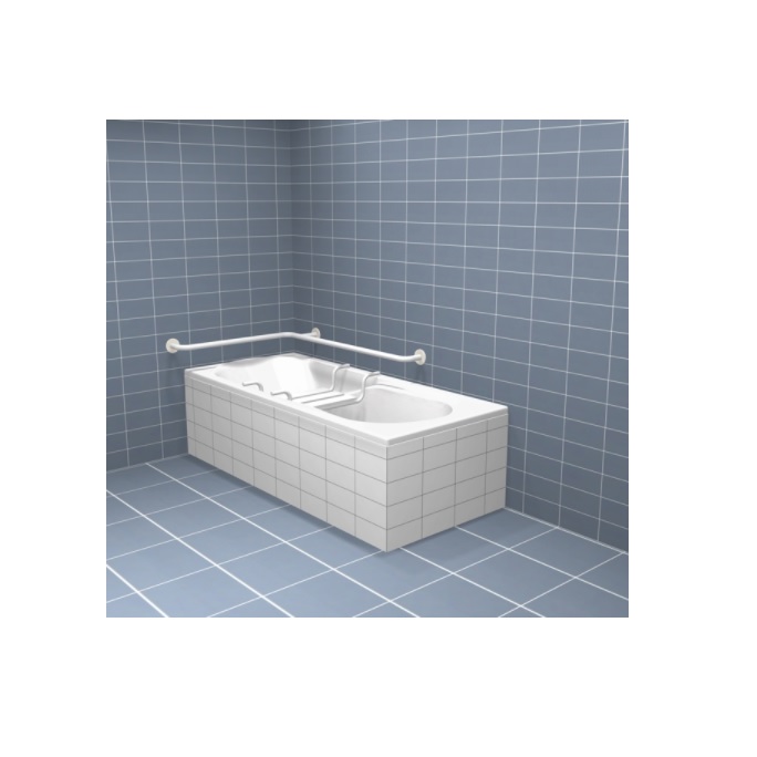 Uchwyty łazienkowe kątowe dla niepełnosprawnych B/D Uchwyt poziomy - różne rozmiary