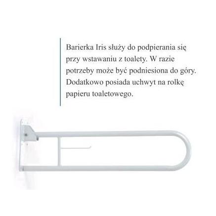 Uchwyty łazienkowe uchylne dla niepełnosprawnych Vermeiren IRIS