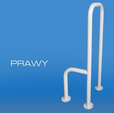 Uchwyty stałe do WC dla niepełnosprawnych Corrado UWC podłoga