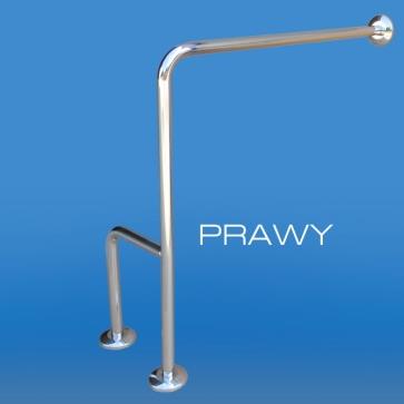 Uchwyty stałe do WC dla niepełnosprawnych Corrado UWC ściana-podłoga