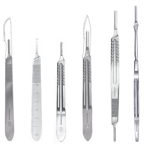 Uchwyty (trzonki) do skalpeli i ostrzy chirurgicznych chirstom Uchwyty do ostrzy chirurgicznych