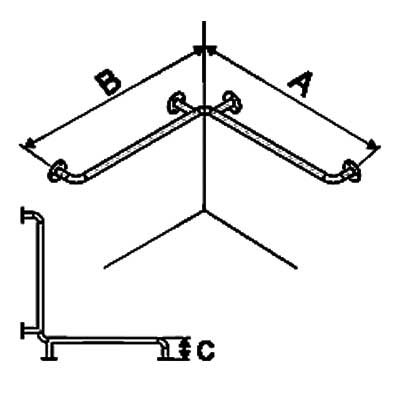 Uchwyty wannowe i prysznicowe dla niepełnosprawnych Corrado UKP / UKP INOX / UKP M