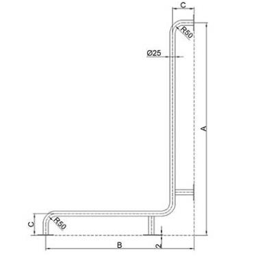 Uchwyty wannowe i prysznicowe dla niepełnosprawnych Corrado UWP