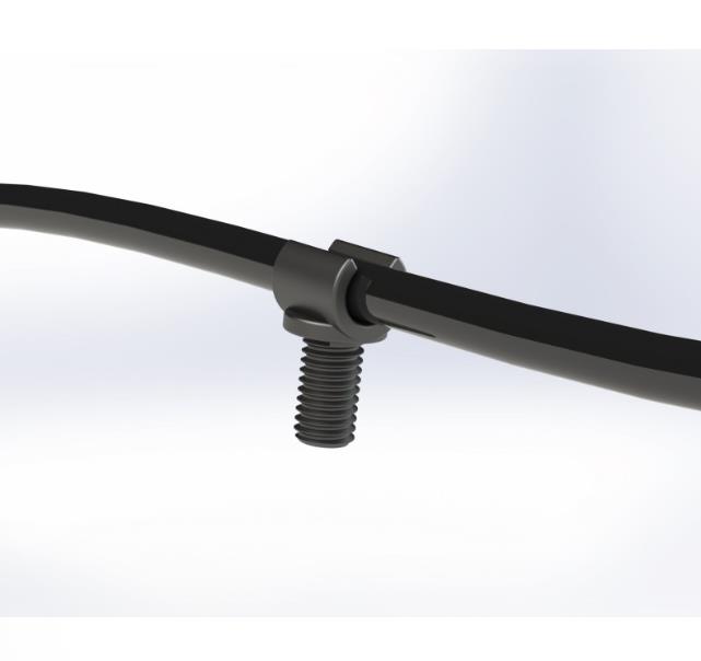 Uchwyty, zaciski, klipsy do hamulców do wózków inwalidzkich Recomedic H-UK-M5X9-5-SINGLE