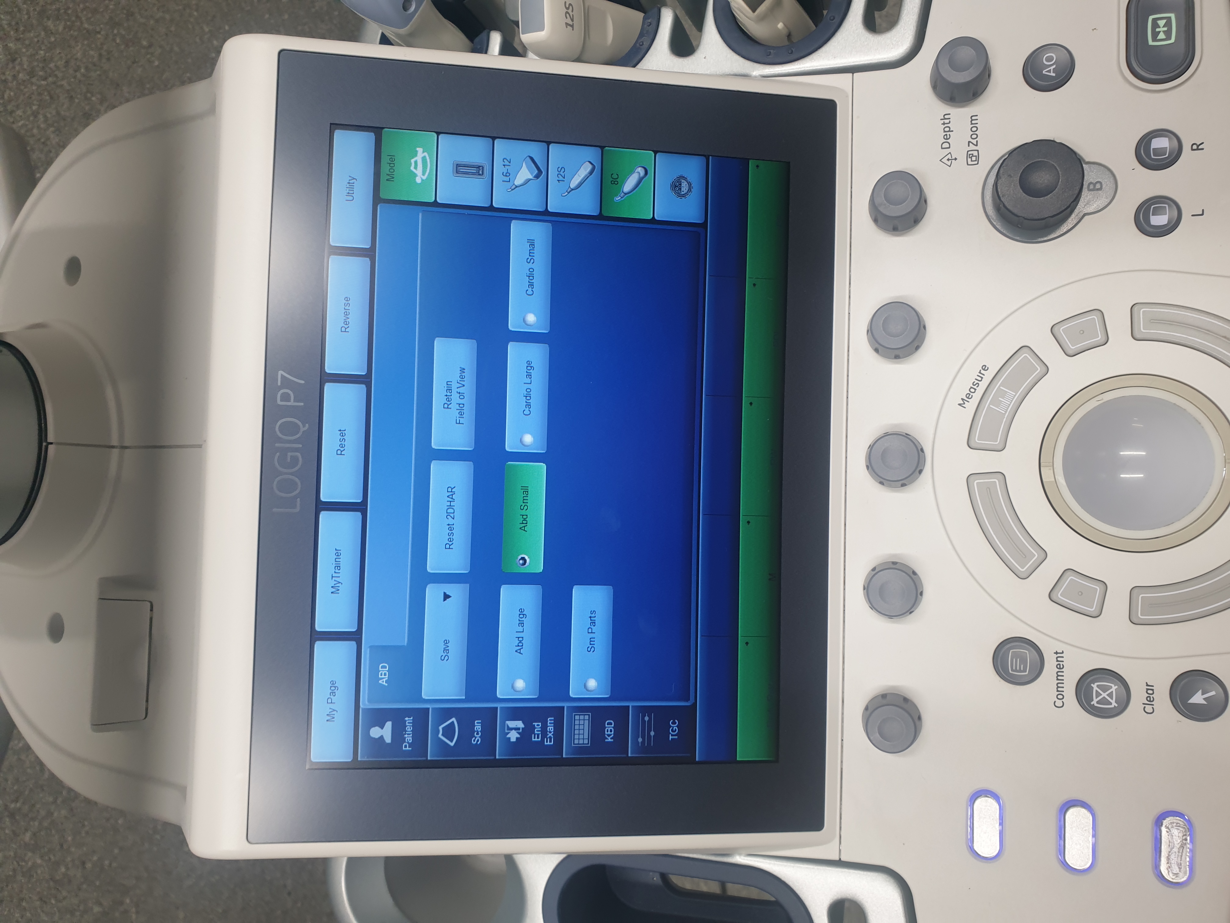 Ultrasonografy wielonarządowe używane GE Healtcare GE Logiq P7 - medsystems rekondycjonowany