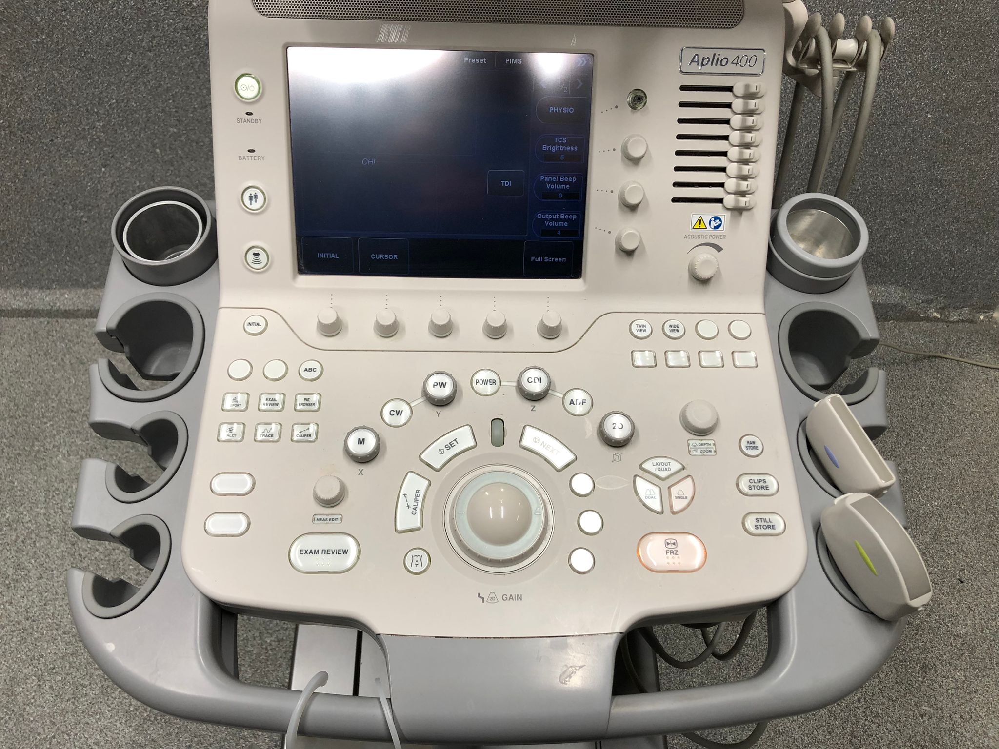 Ultrasonografy wielonarządowe używane TOSHIBA Toshiba Aplio 400 - medsystems rekondycjonowany