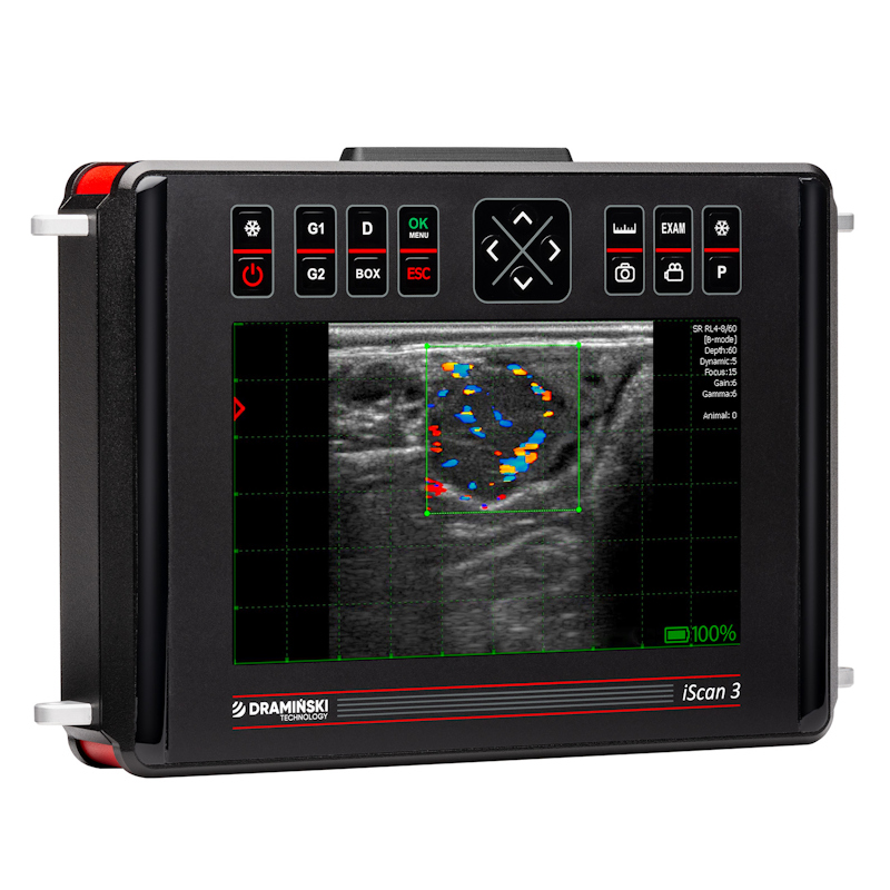 Ultrasonografy wielonarządowe weterynaryjne - USG DRAMIŃSKI iScan 3