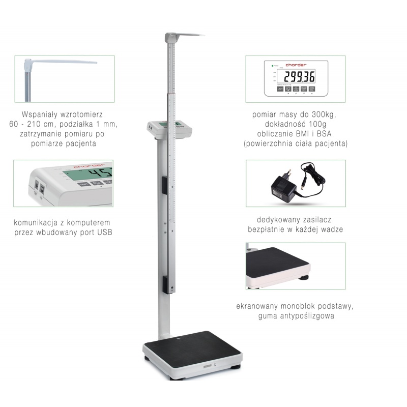 Wagi medyczne, lekarskie i laboratoryjne charder 4971