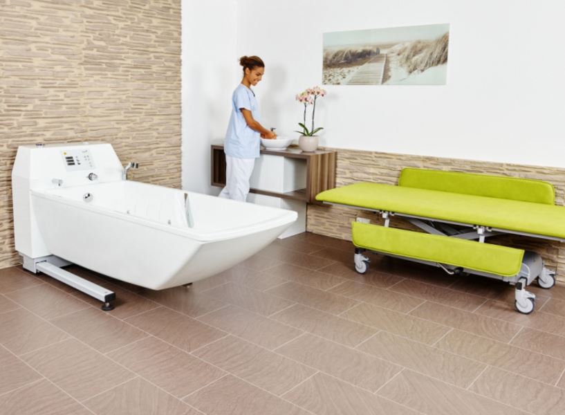 Wanny pielęgnacyjne w pozycji leżącej Beka Hospitec GmbH AVERO Premium
