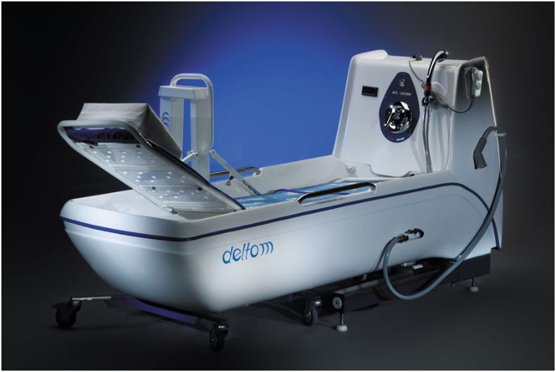 Wanny pielęgnacyjne w pozycji leżącej DELTOM WPC - 300/220 BMH
