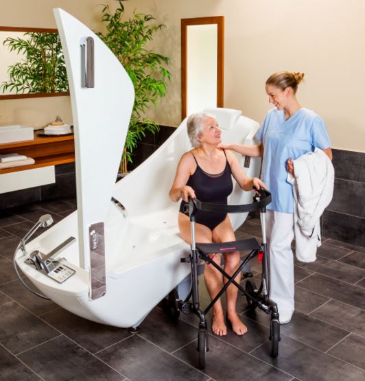Wanny pielęgnacyjne w pozycji siedzącej Beka Hospitec GmbH AVERO Motion