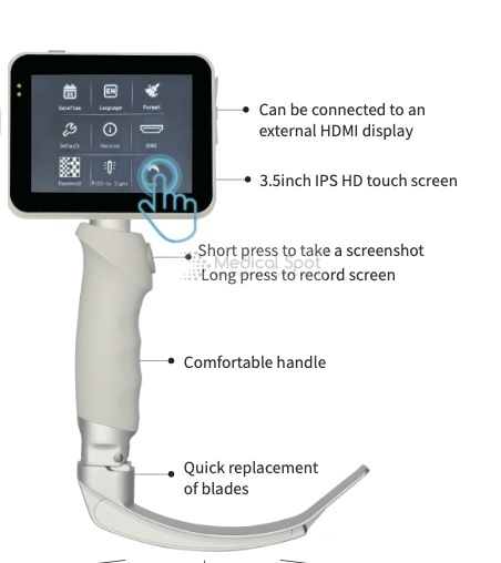 Wideolaryngoskopy do intubacji Konted KT-LD