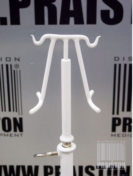 Wieszaki na płyny infuzyjne - stojaki do kroplówek używane B/D Stojak do kroplówki (biały) - Praiston rekondycjonowany