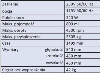 Wirówki laboratoryjne MPW MPW-351e
