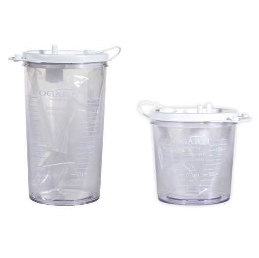 Wkłady jednorazowe do zbiorników do ssaków medycznych Ogarit A-OG1000, A-OG1000Z, A-OG2000, A-OG2000Z