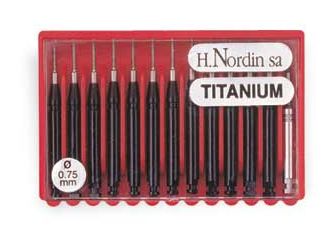 Wkłady okołomiazgowe H.Nordin Ćwieki okołomiazgowe (12szt+1) 0.75 CZARNE