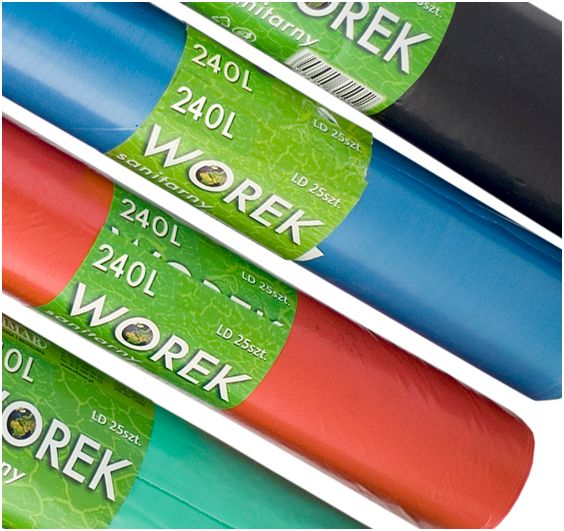 Worki na odpady Olimar Worek sanitarny 240l