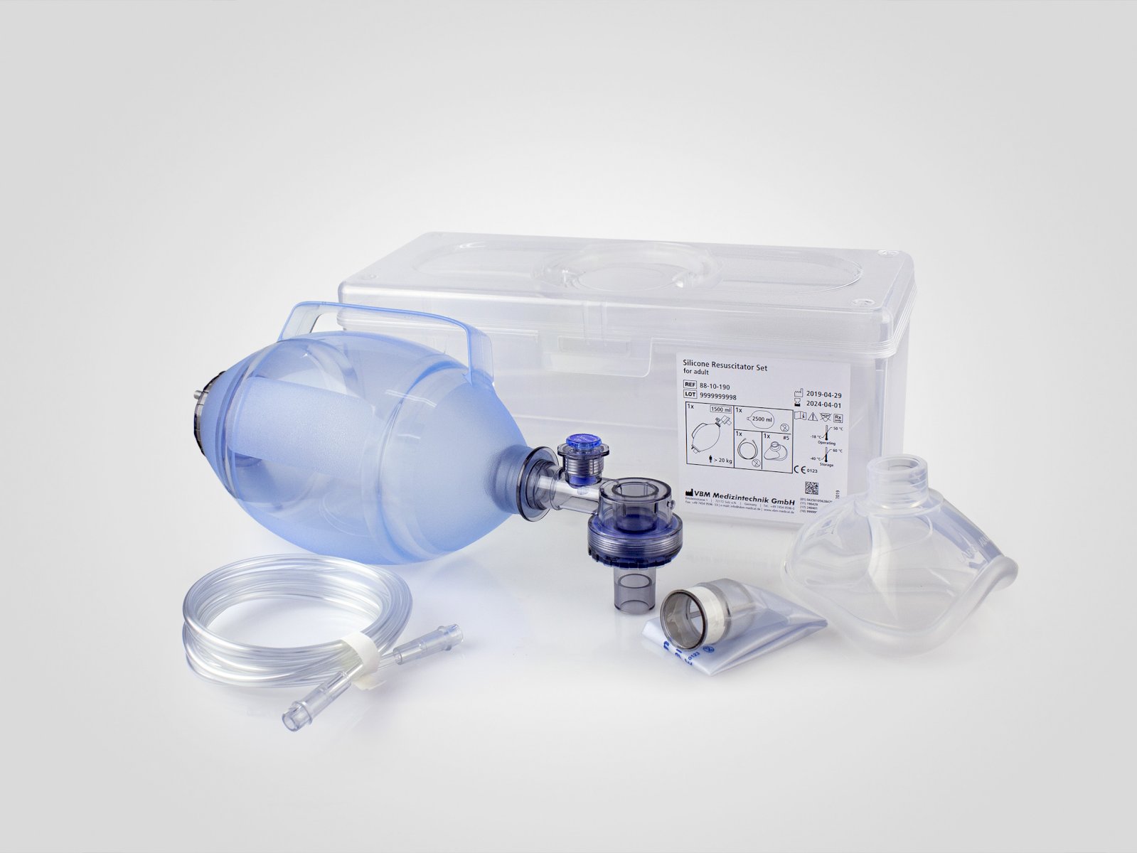 Worki samorozprężalne (resuscytatory) VBM Medizintechnik 88-10-390, 88-10-290, 88-10-190