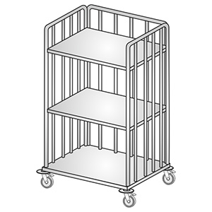 Wózki do bielizny brudnej i czystej KLAROMED KL200 140