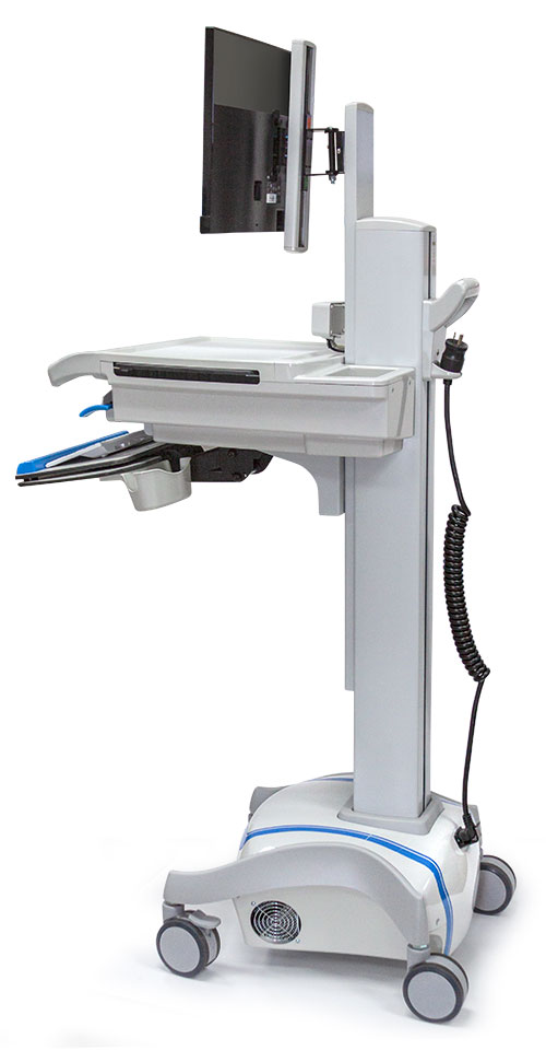 Wózki do komputerów medycznych, laptopów, tabletów Capsa Healthcare M38e