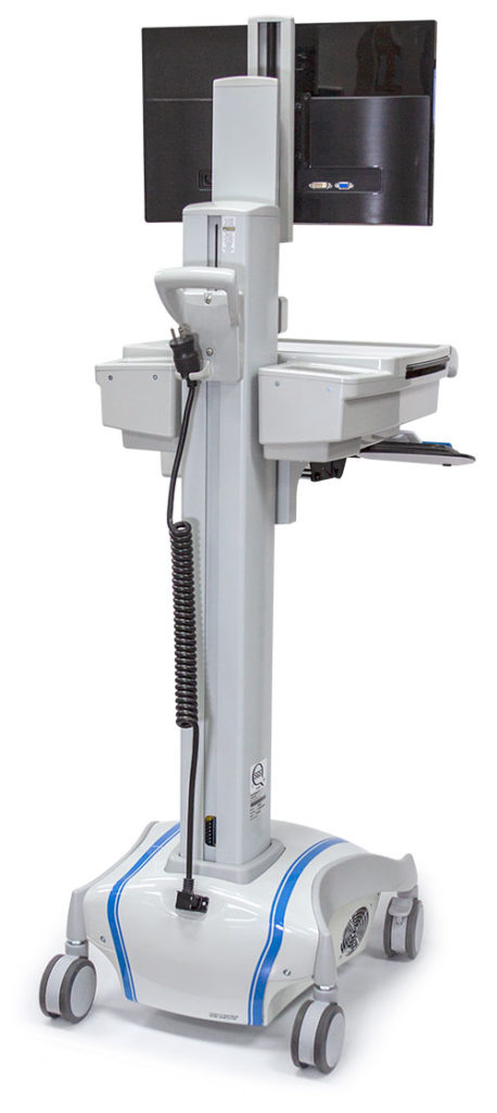 Wózki do komputerów medycznych, laptopów, tabletów Capsa Healthcare M38e